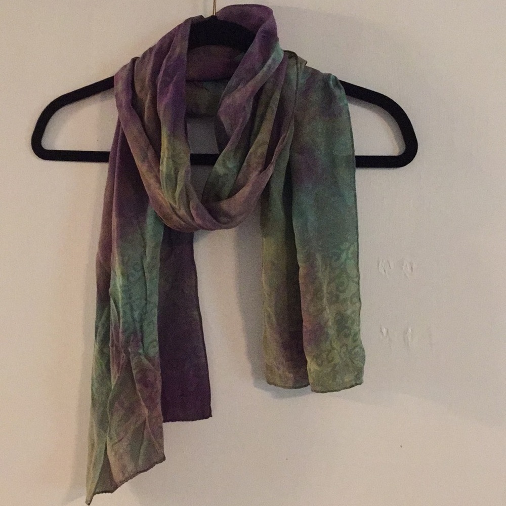 Lightweight sheer scarf.